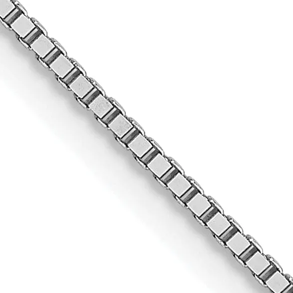 14K White Gold .8 mm Box Chain