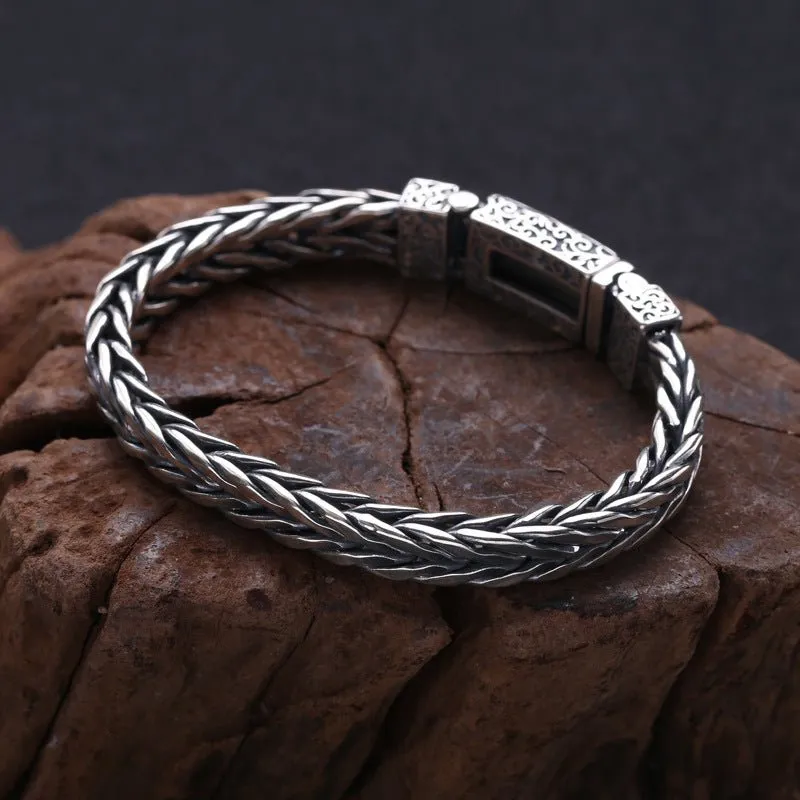 925 Sterling Silver Men's Bracelet Jewelry