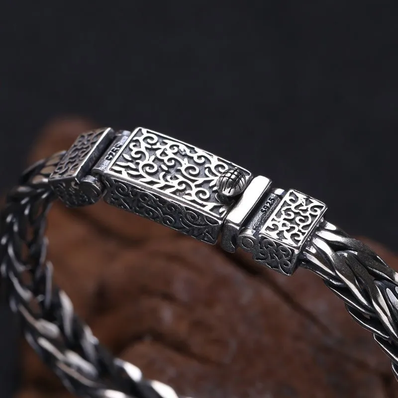 925 Sterling Silver Men's Bracelet Jewelry