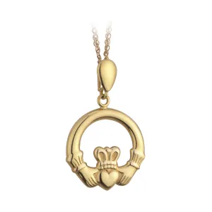 9k Gold Claddagh Pendant