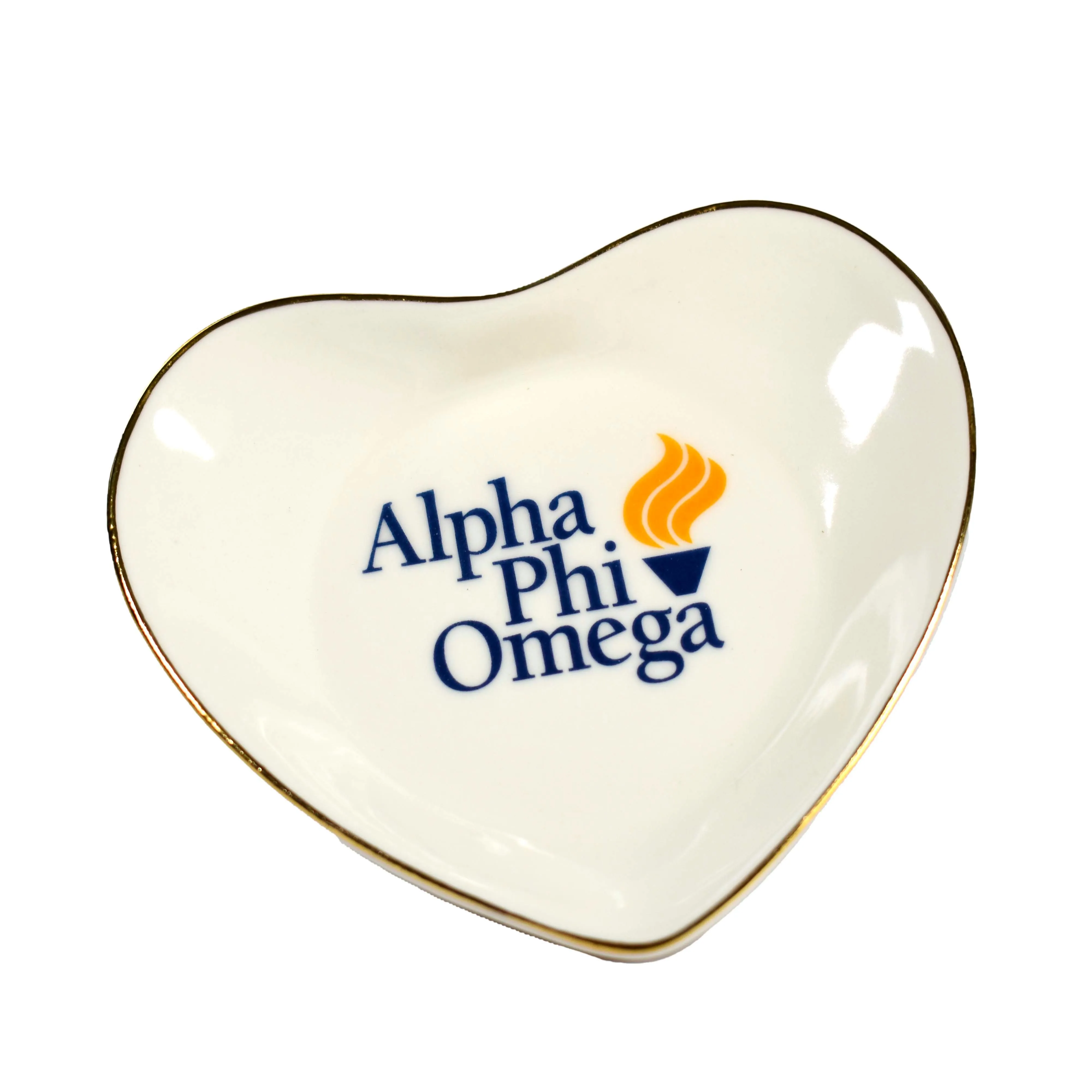 Alpha Phi Omega Ceramic Ring Dish