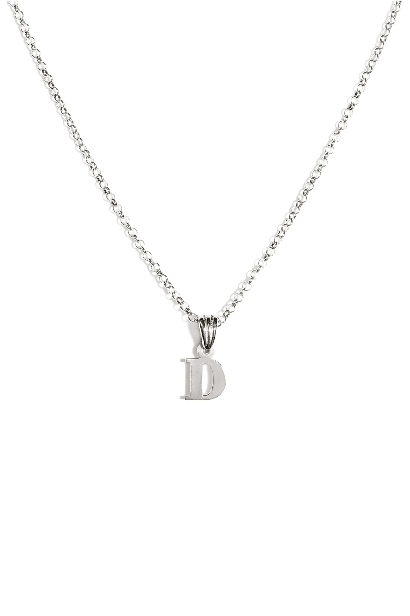 Alphabetic Pendant in Silver