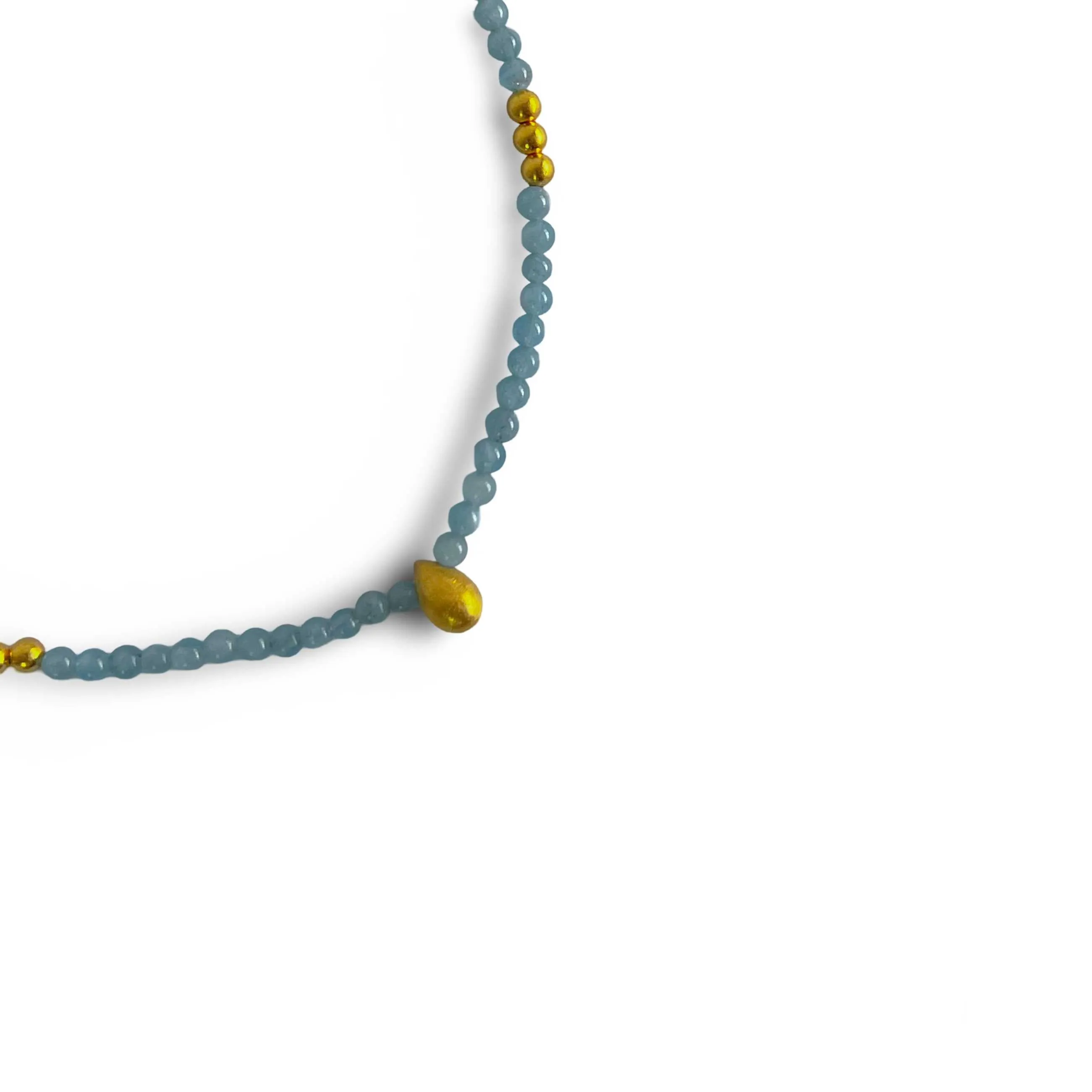 Aquamarine Beaded Necklace