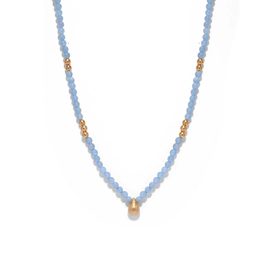 Aquamarine Beaded Necklace