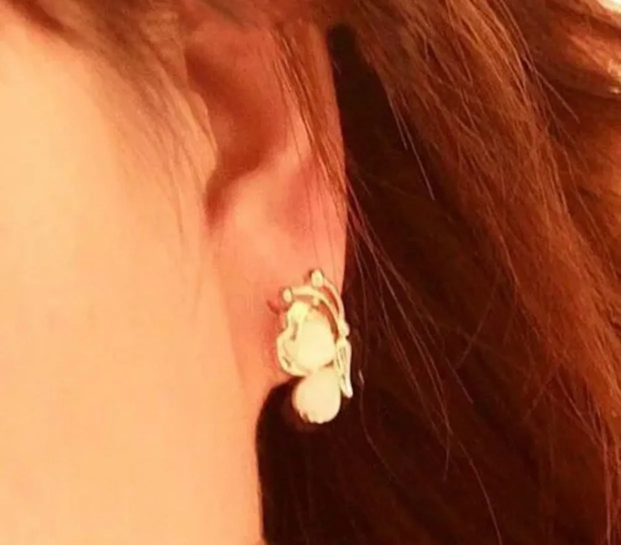 Butterfly post earrings