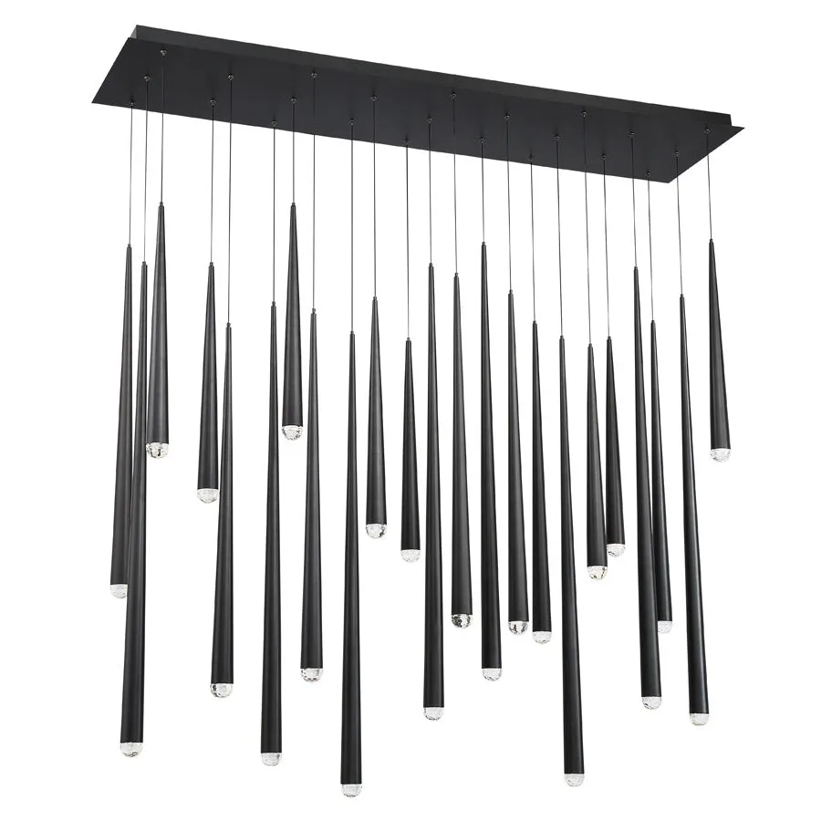 Cascade LED 23 Light Crystal Linear Chandelier