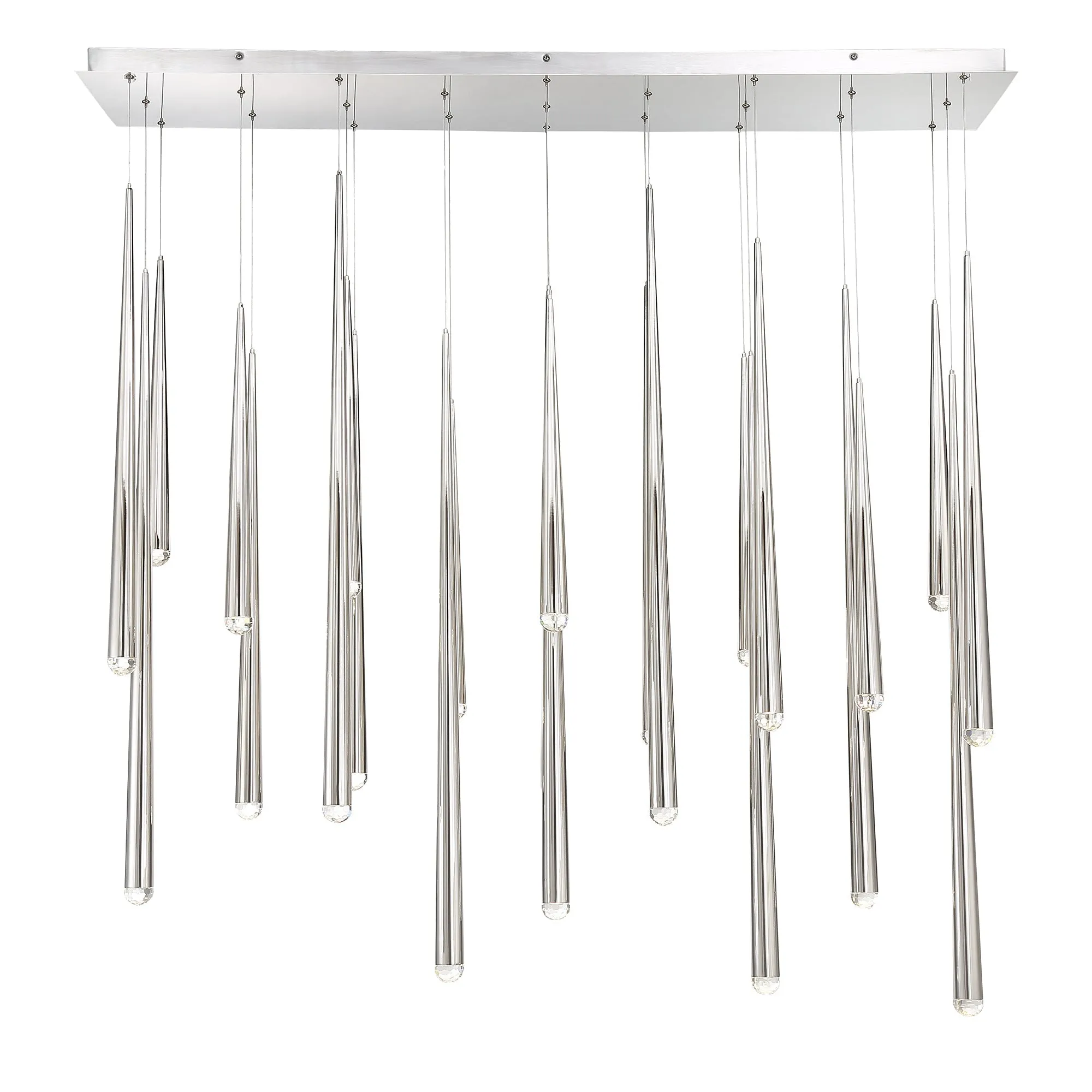 Cascade LED 23 Light Crystal Linear Chandelier