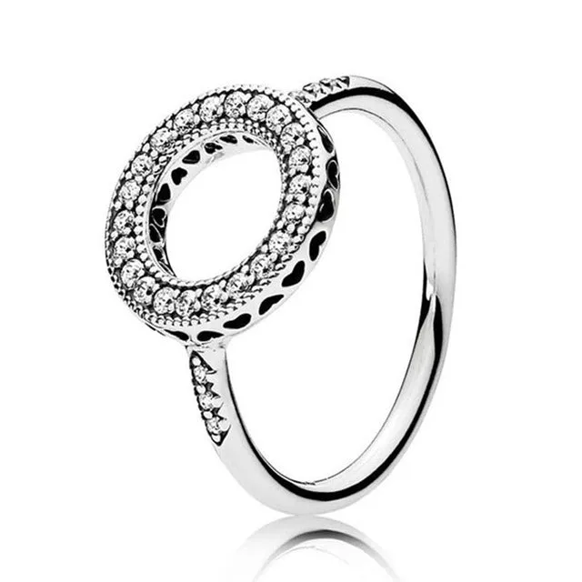 CHIELOYS Fashion Classic Shine Zircon Wedding Rings For Women Personality Charm Twist Flower Shape Crystal Ring Engagement Gift