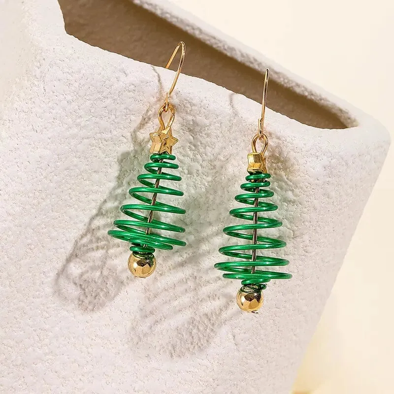 Christmas Tree Dangle Earrings | A Festive Fashion Statement