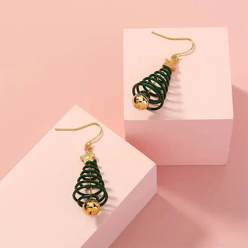 Christmas Tree Dangle Earrings | A Festive Fashion Statement