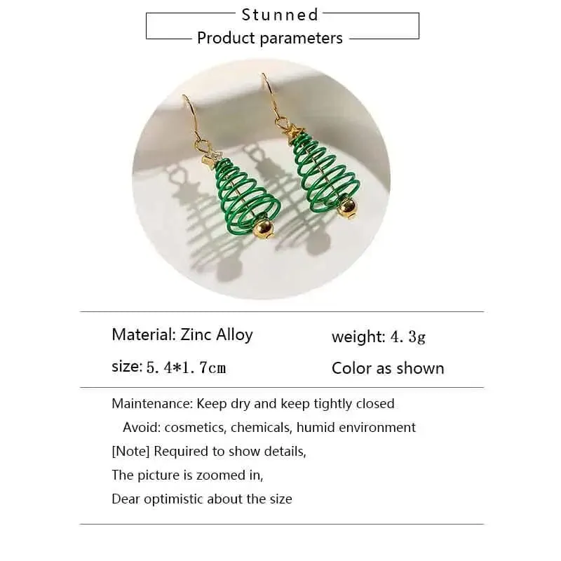 Christmas Tree Dangle Earrings | A Festive Fashion Statement