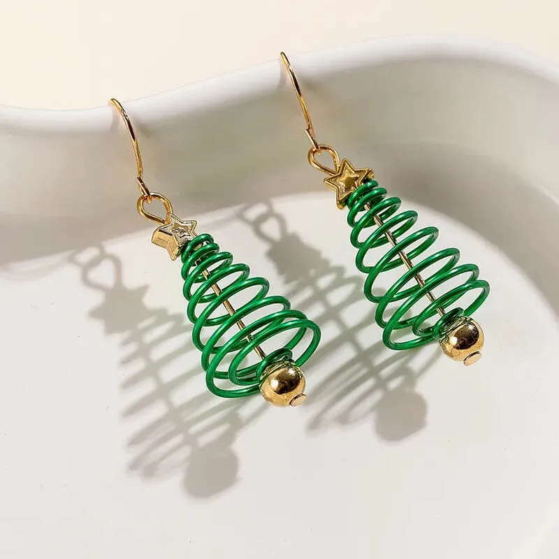 Christmas Tree Dangle Earrings | A Festive Fashion Statement