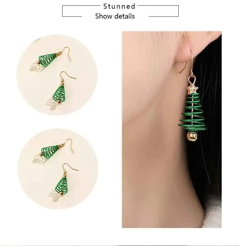 Christmas Tree Dangle Earrings | A Festive Fashion Statement