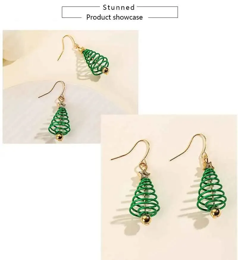 Christmas Tree Dangle Earrings | A Festive Fashion Statement