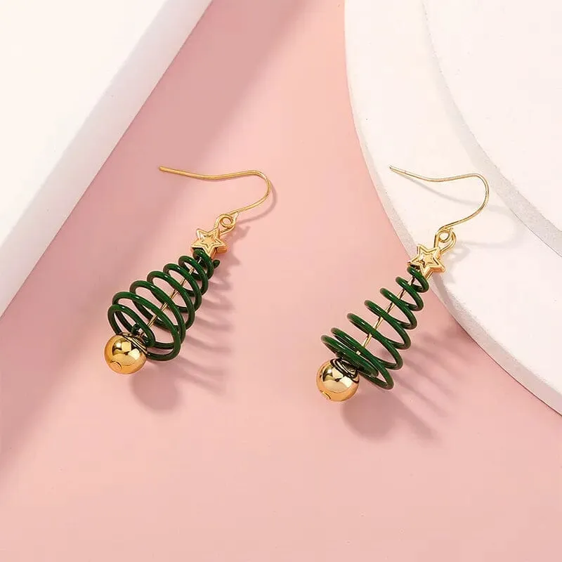 Christmas Tree Dangle Earrings | A Festive Fashion Statement