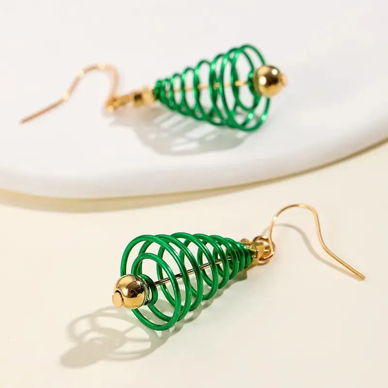 Christmas Tree Dangle Earrings | A Festive Fashion Statement