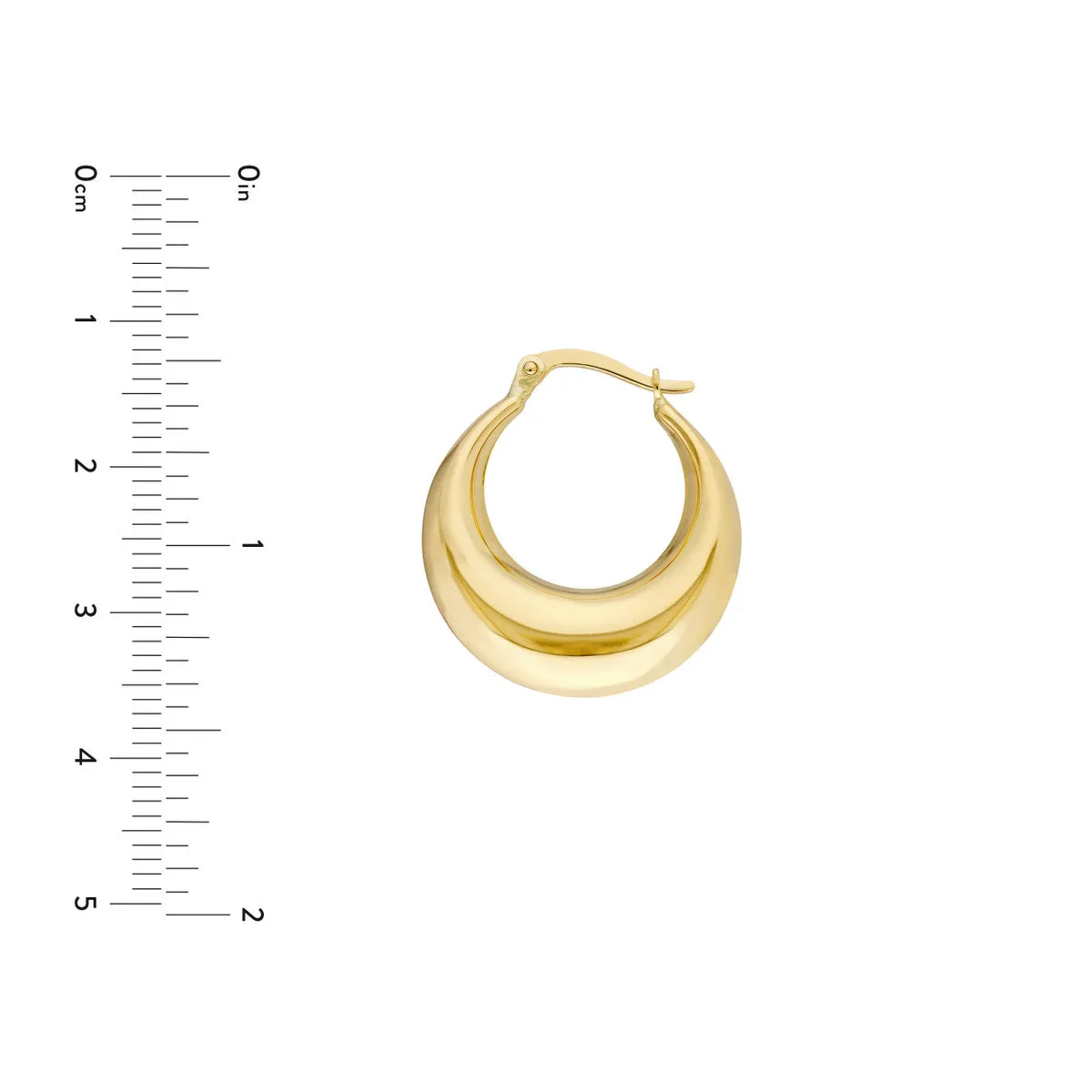 Crescent Hoop Earrings