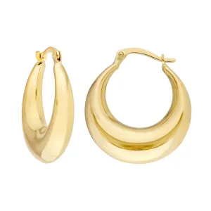 Crescent Hoop Earrings