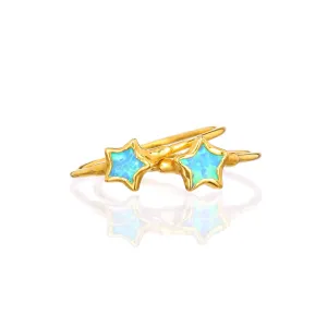 Dainty Star Kyocera Opal Ring