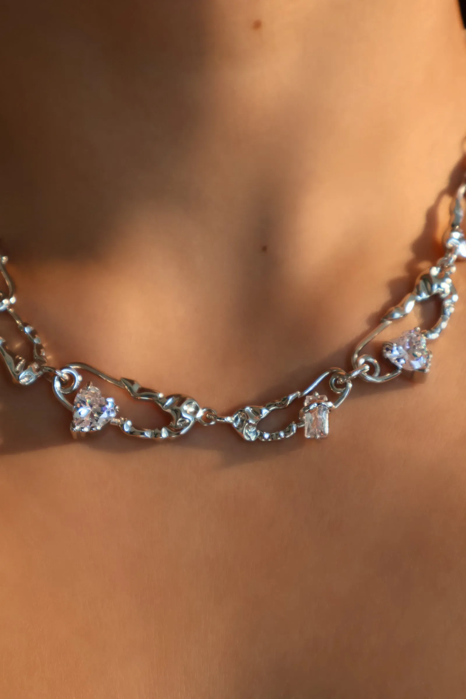 Diamond Clips Necklace