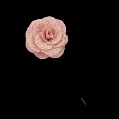 Dusty Rose Gold Lapel Flower Pin