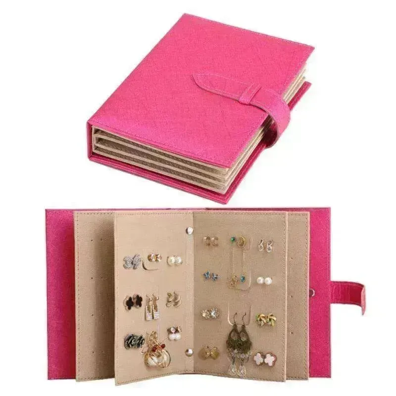 Earring Book Jewelry Box Necklace Organizer