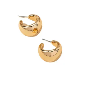 European Chic Metal Ring Earrings from Vienna Verve Collection