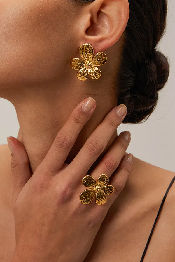 Fashionable Fresh Flower Earrings