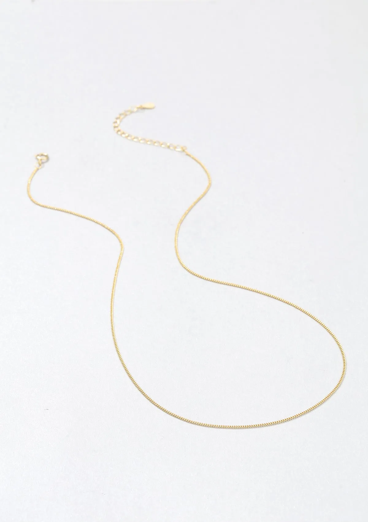 Fine Textured Chain Necklace Sterling Silver