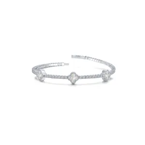 Flexible Station Tennis Bracelet - Mother of Pearl