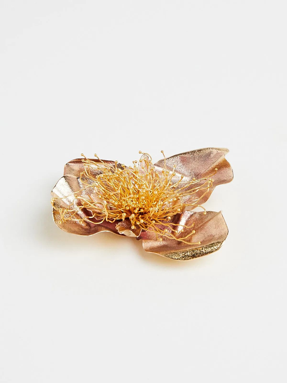 Floral Brooch in 22k Yellow Gold