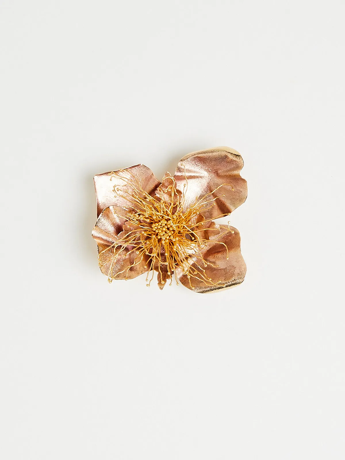 Floral Brooch in 22k Yellow Gold