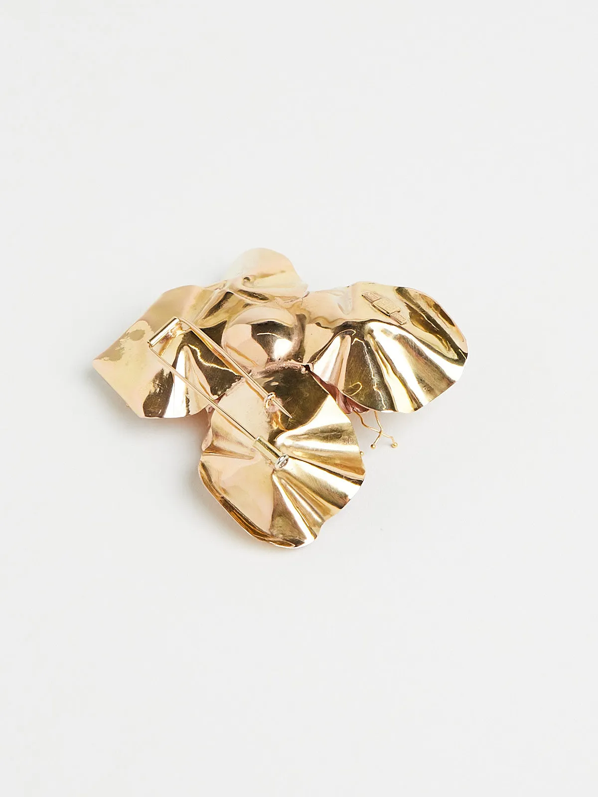 Floral Brooch in 22k Yellow Gold