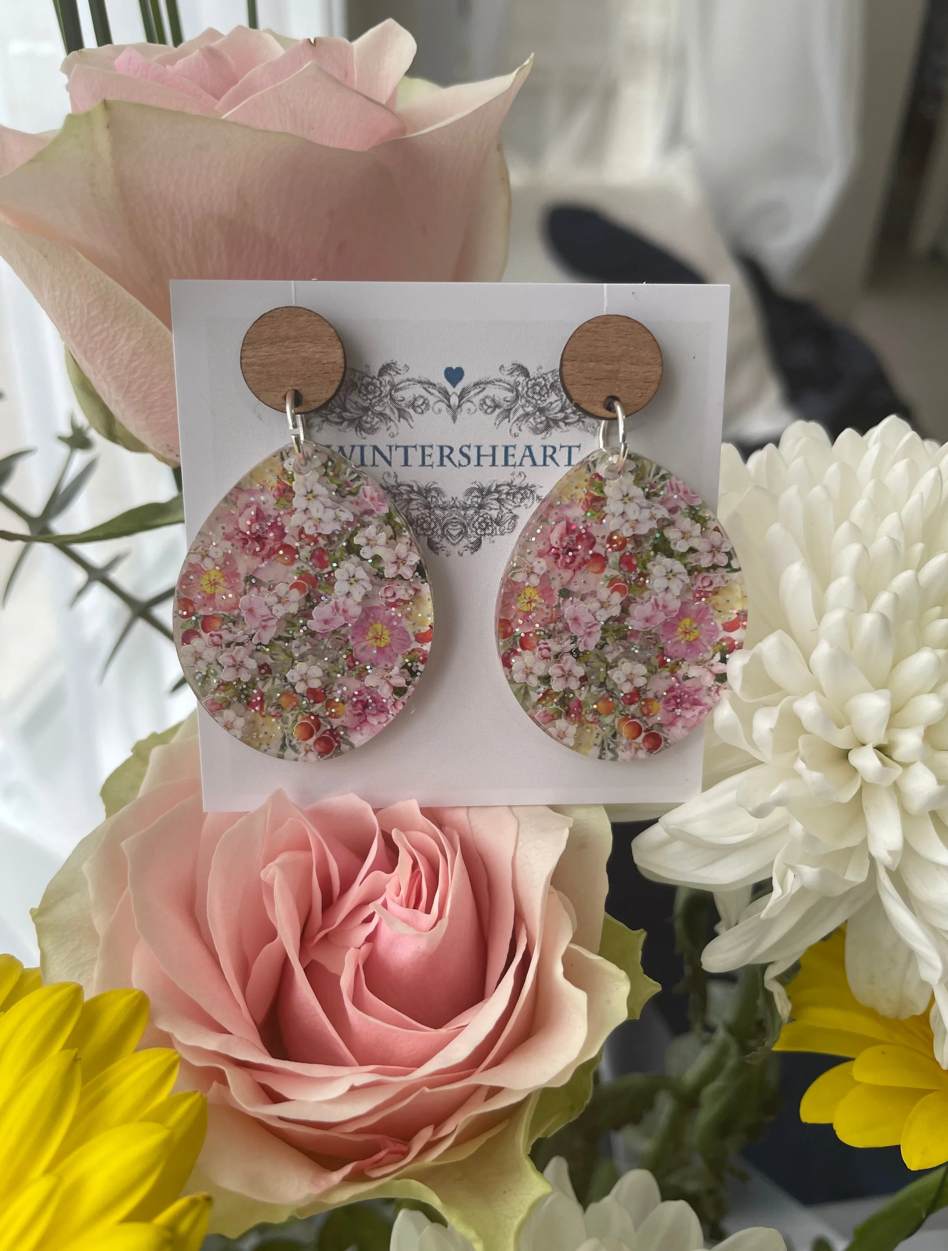 Floral egg - Earrings