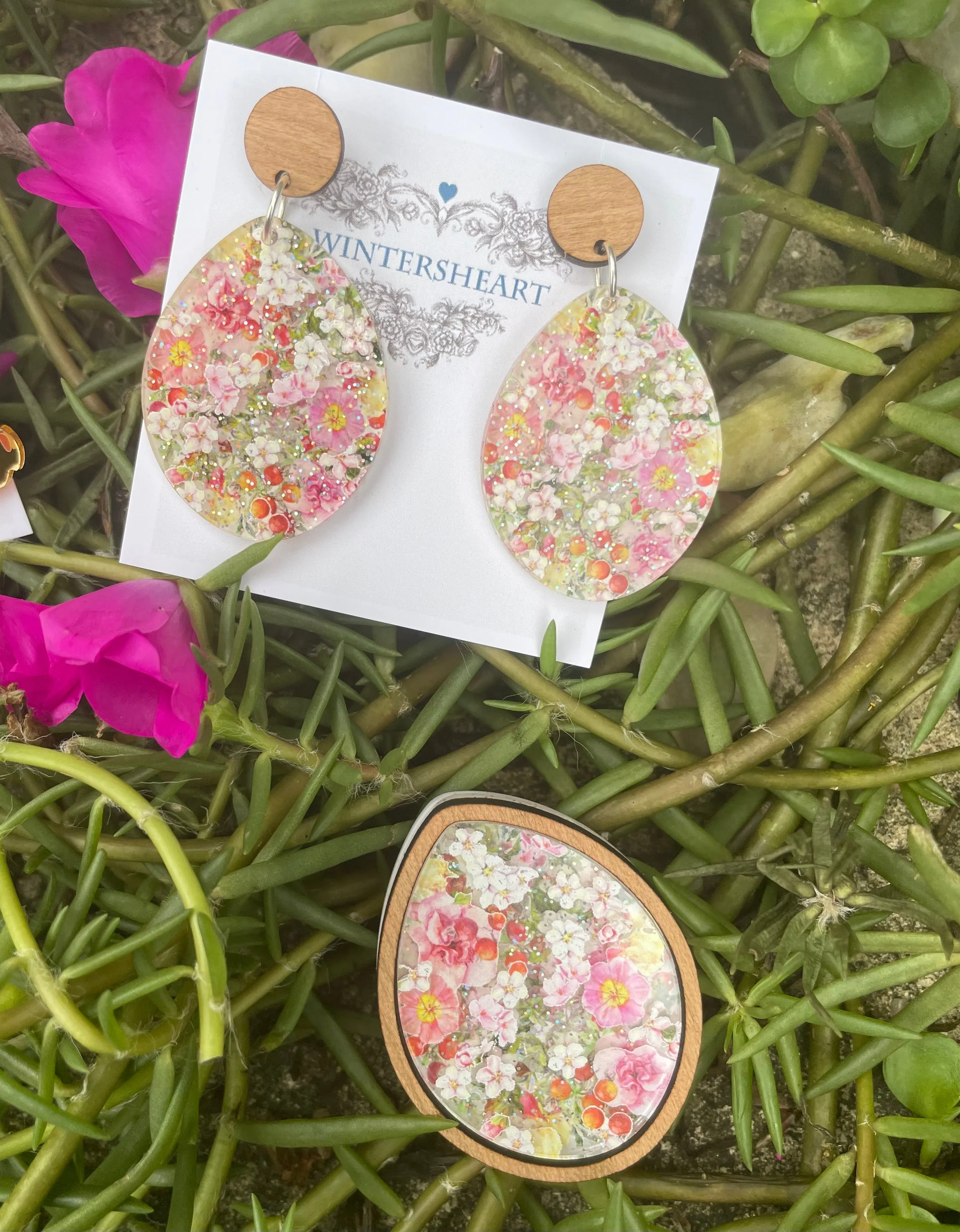 Floral egg - Earrings