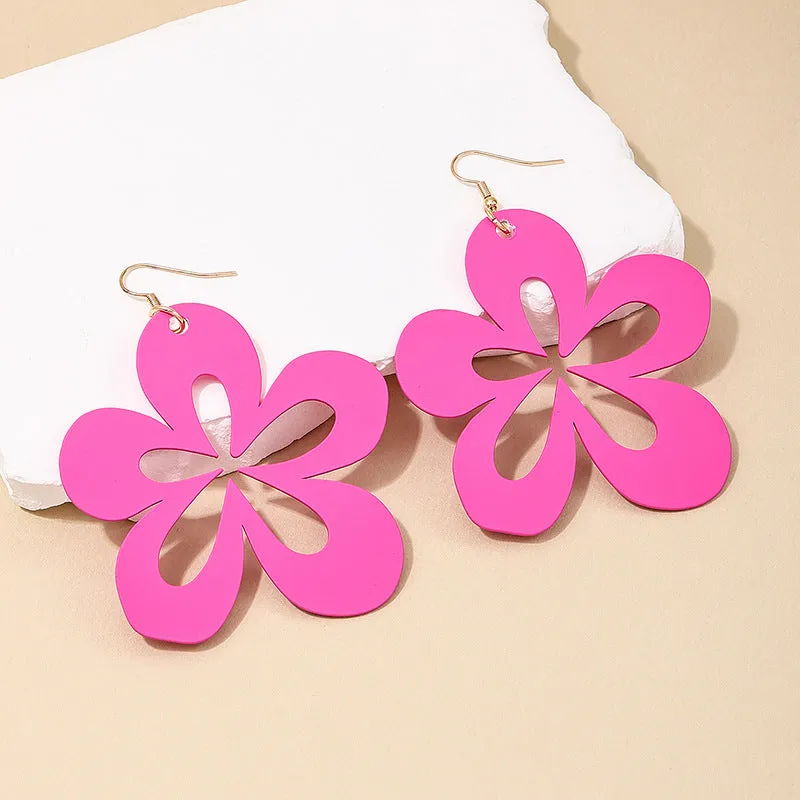 Floral Statement Earrings with a Retro Twist