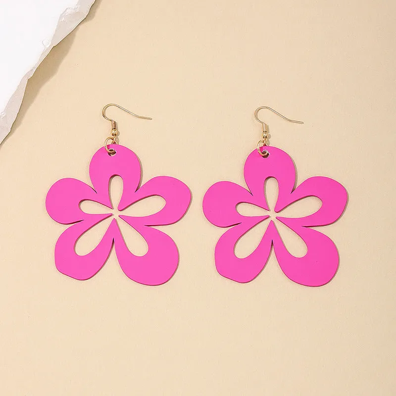 Floral Statement Earrings with a Retro Twist