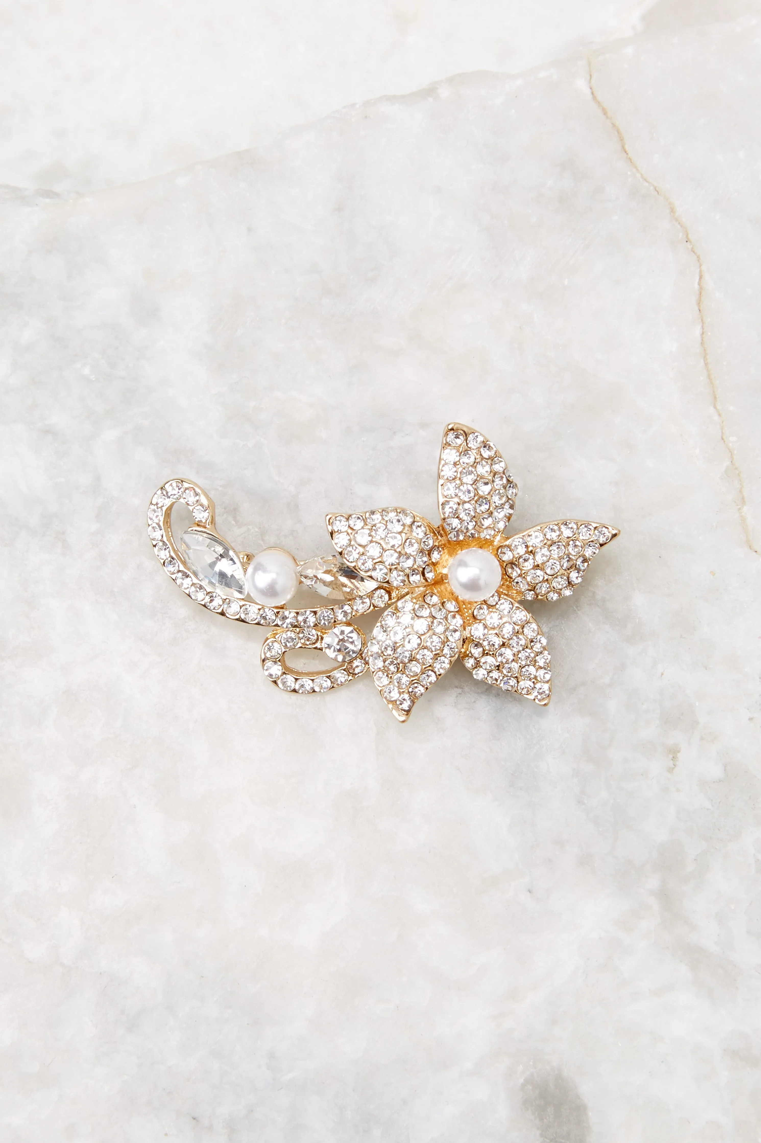 Flowering Spirit Gold Brooch