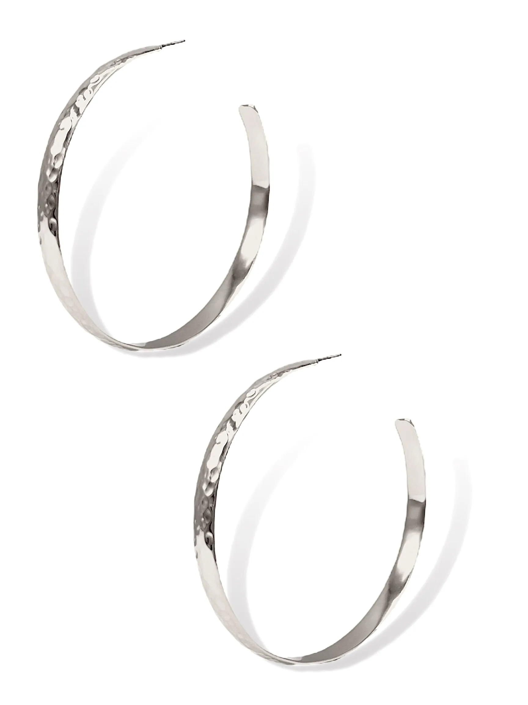 Galilea Textured Hoop Post Earrings