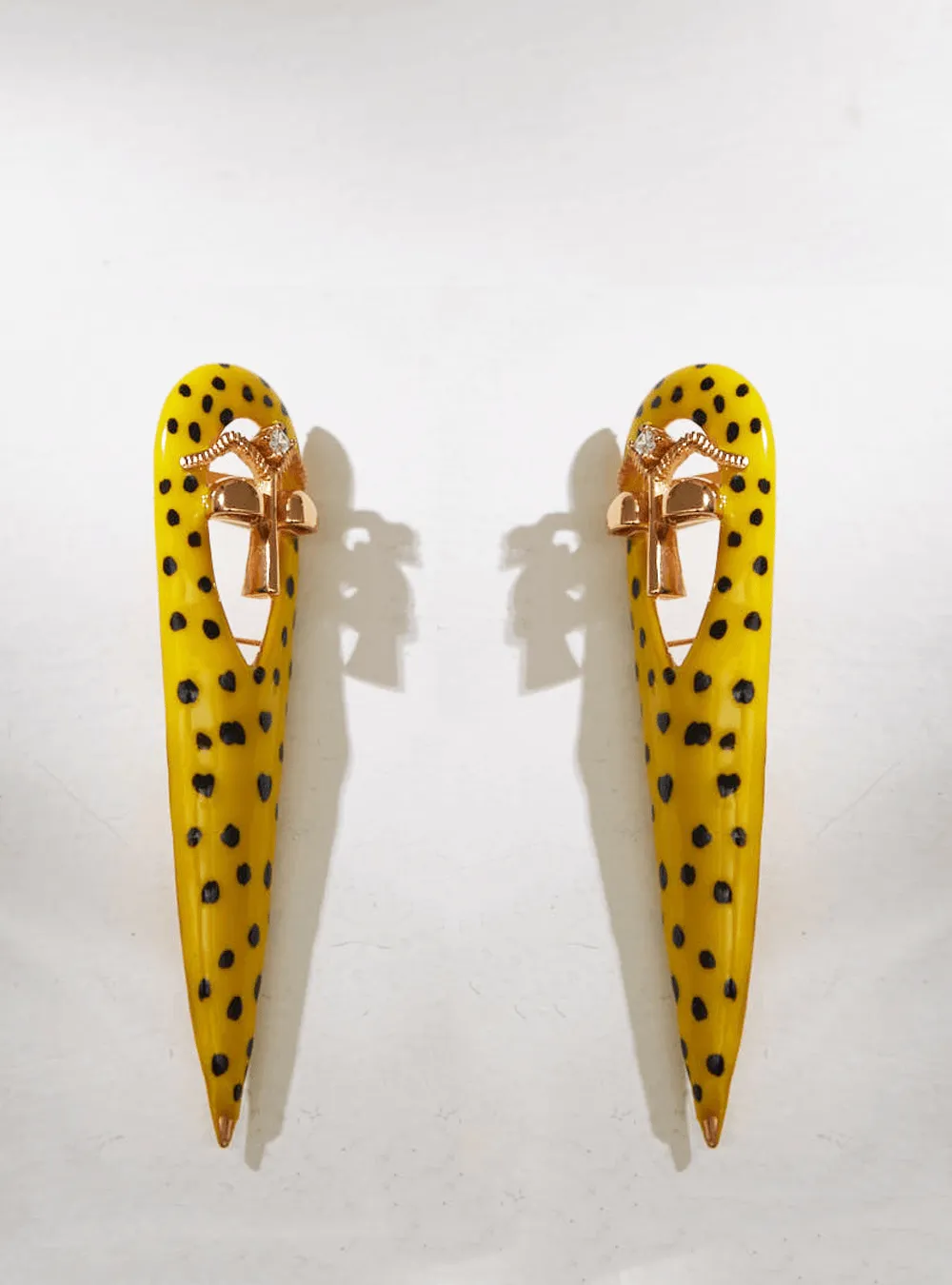 Gavi Spicule Yellow Kaybug Earrings