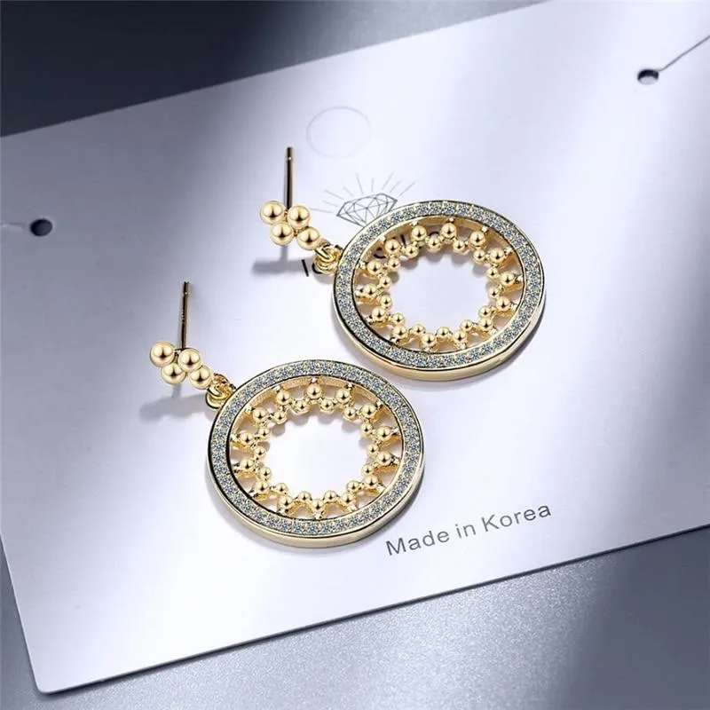 Geometric Circle Fashionable Women Earrings Fashion Women Dangle Earrings