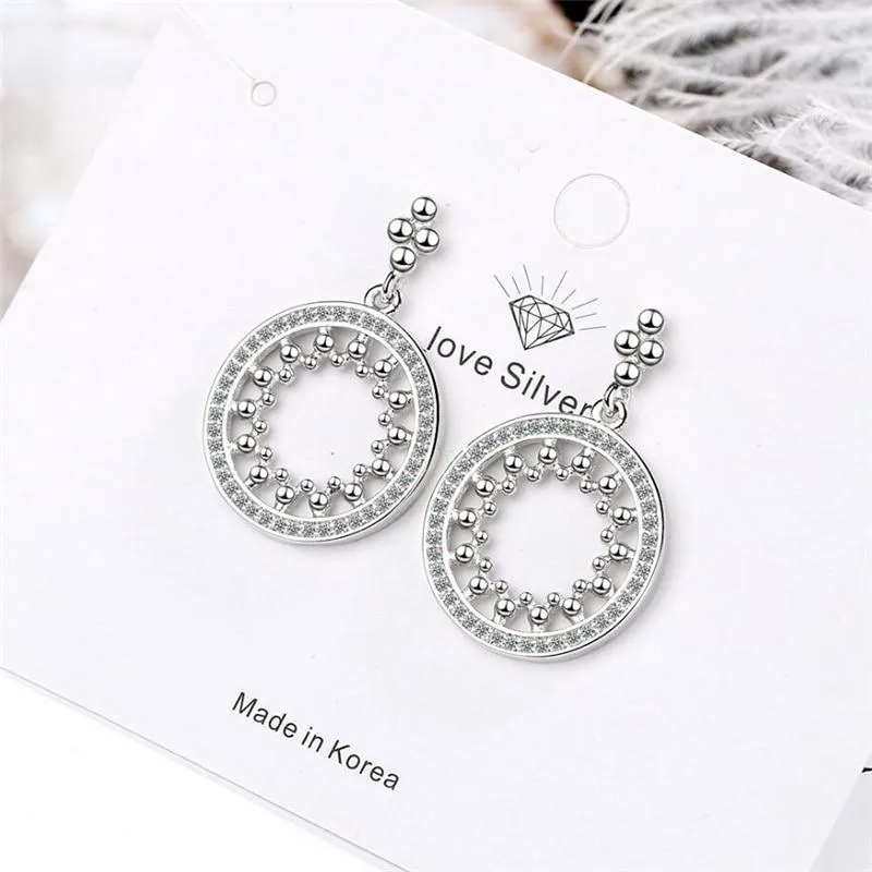 Geometric Circle Fashionable Women Earrings Fashion Women Dangle Earrings