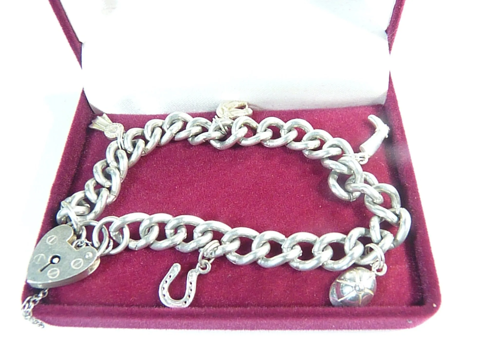 Gifts For Horse Lovers Equestrian Themed Hallmarked Sterling Silver Charm Bracelet 1977