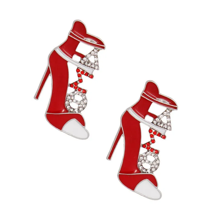 Heel Studs Sorority Earrings Post