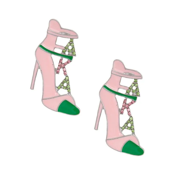 Heel Studs Sorority Earrings Post