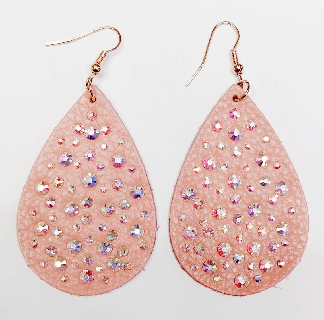 Leather Drop Earrings - Multiple Colors