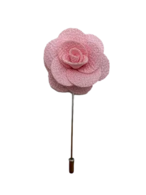 Light Pink Lapel Flower Pin