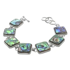 LINK ABALONE SQUARE BRACELET