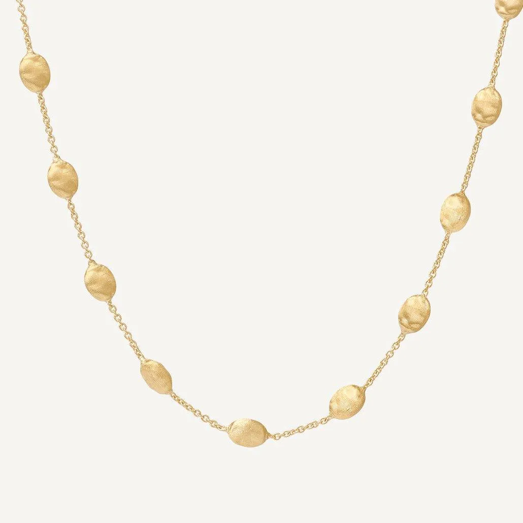 Marco Bicego Siviglia 18k Gold Small Bead Necklace Short