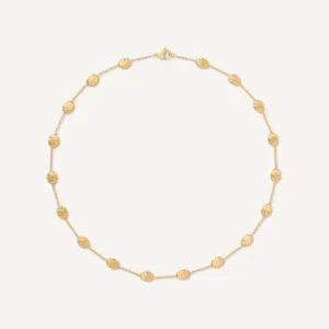 Marco Bicego Siviglia 18k Gold Small Bead Necklace Short